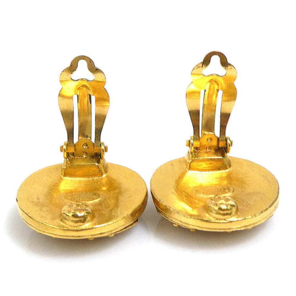 Chanel Cc Logo Clip-On Earrings Gold- #266446C69B - Picture 5 of 7